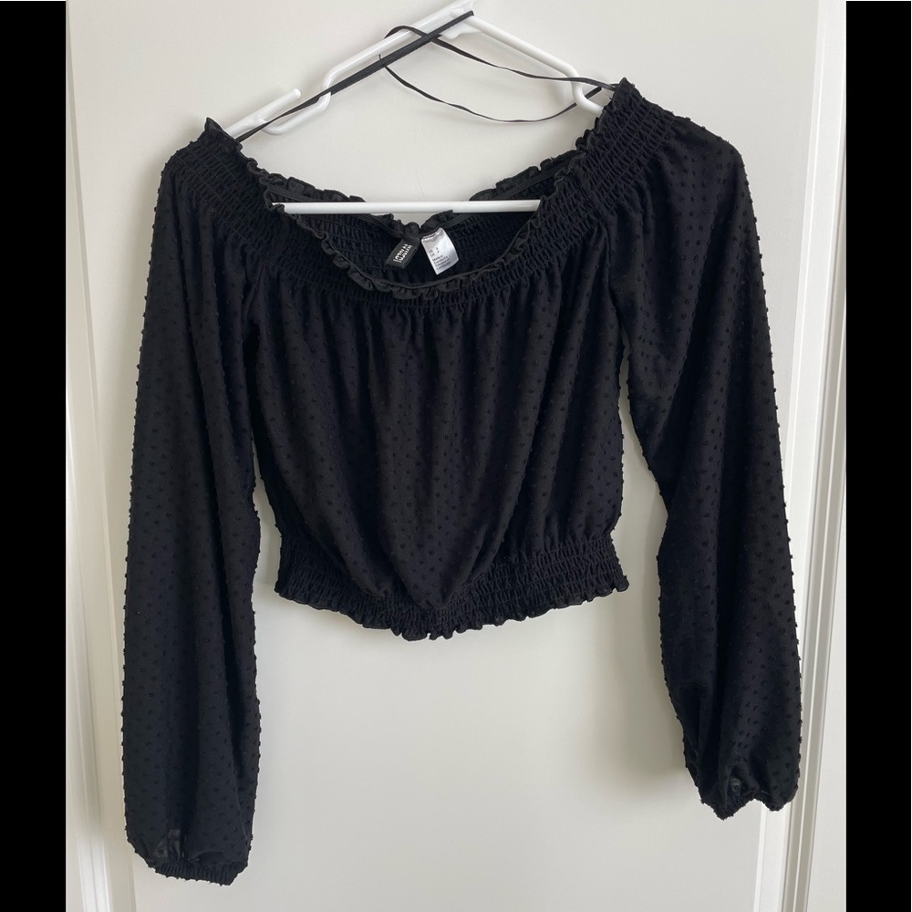 H&M Divided Off Shoulder Crop Top
